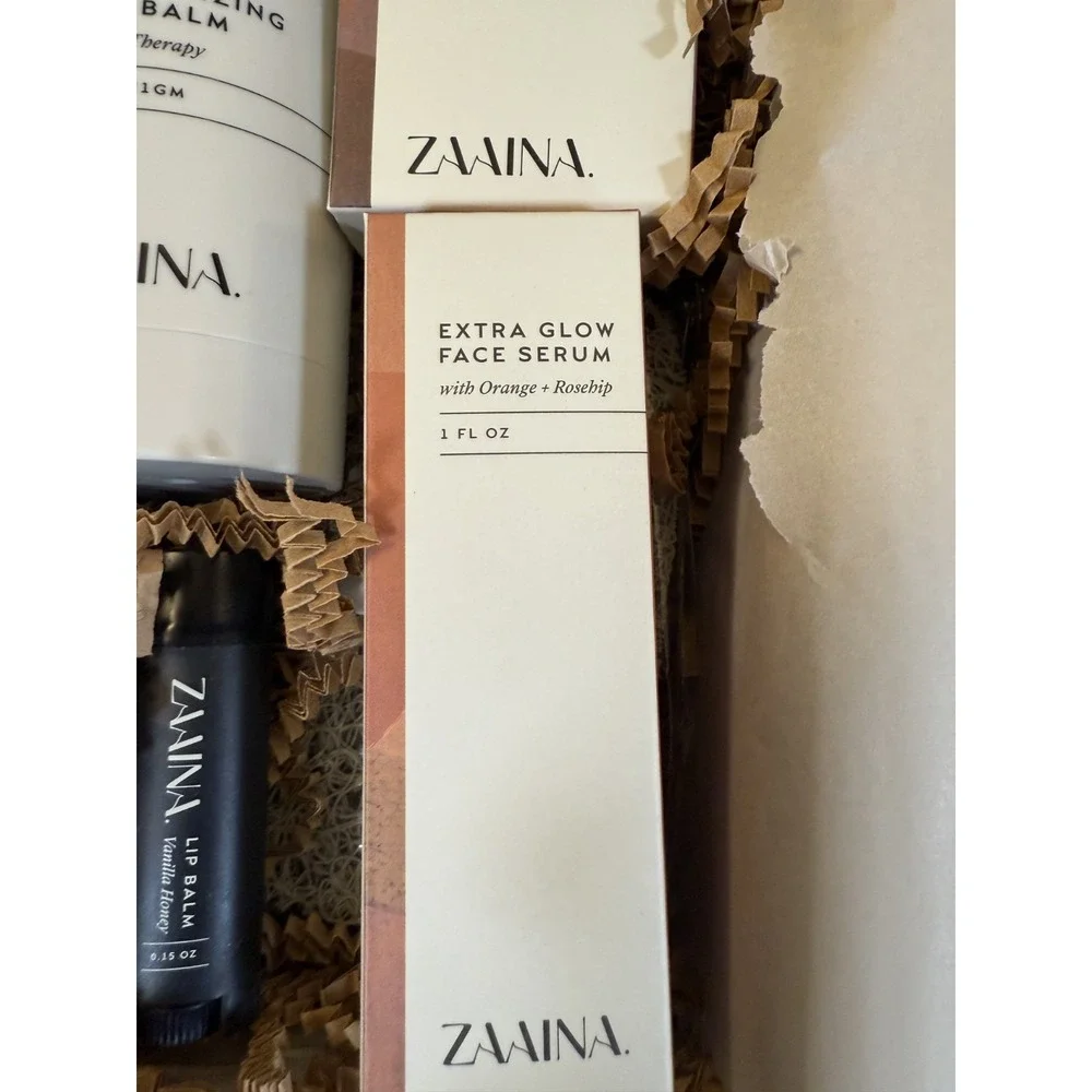 Zaaina Conscious Beauty Birthday Box‎ Soap Face Mist Face Serum Lip Balm New